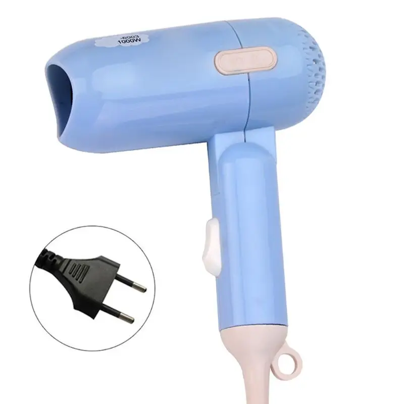 

Hot Sale Hair Dryer Mini Hot Cold Blower 1000W Handle Blow Hairdryer Styler Foldable Bathroom Home Travel Portable