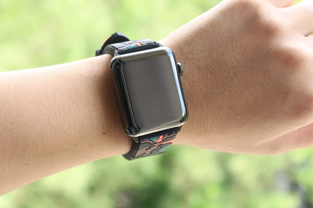 URVOI sport band for apple watch series 1 2 strap for iWatch CAMO colors Soft Silicone Replacement camouflage band with adapters34