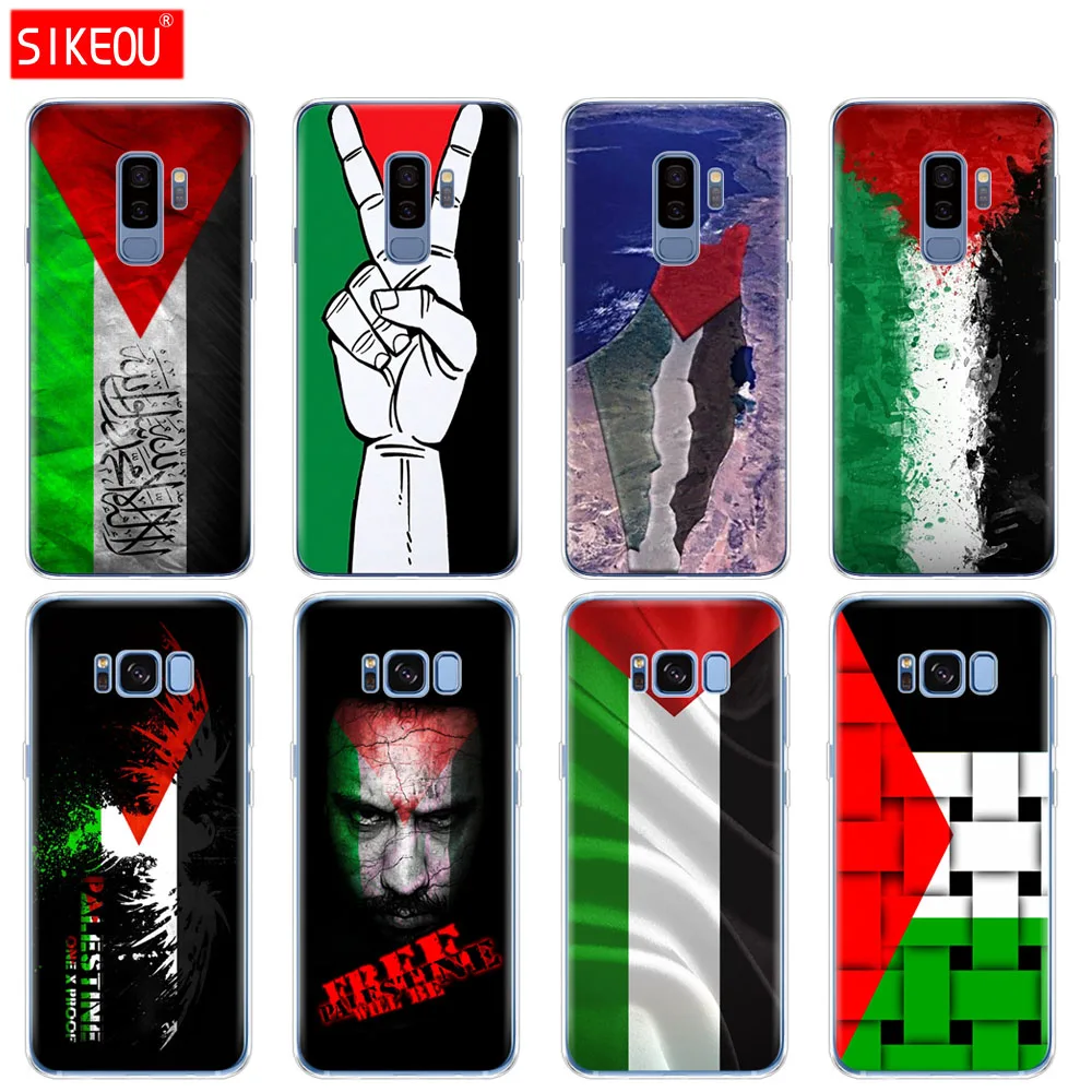 silicone case for Samsung Galaxy S9 S8 S7 S6 edge S5 S4 S3 PLUS phone cover Palestinian Flags | Мобильные телефоны и