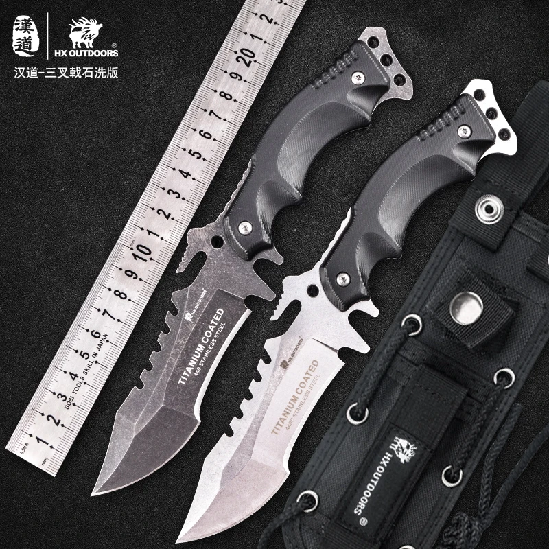 Дешевый HX на открытом воздухе рок 2018 кемпинг тактический армейский нож для выживания на открытом воздухе инструмент высокой твердости охотничий но...