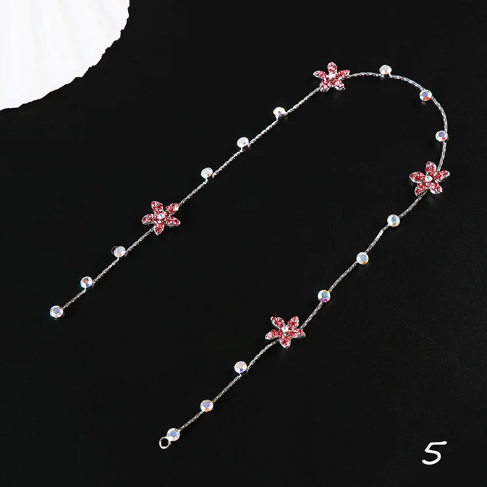 New Exquisite Luxury Crystal Girls Headbands Flower Crown Butterfly Shine Hair Ornament Hairbands Headwear Hair Accessories - Цвет: 5