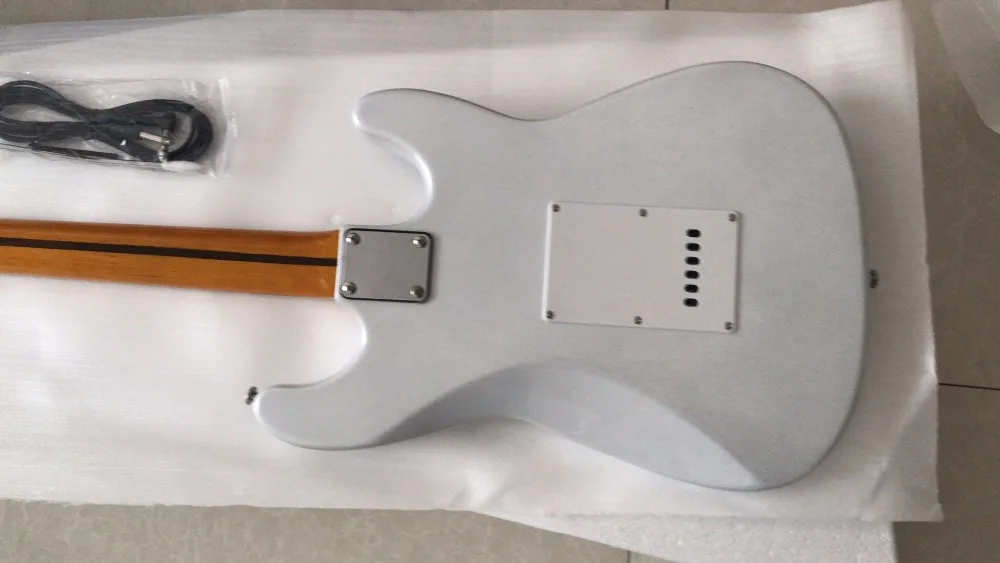 Wholesale New Arrival Left Handed 6 String STR Electric Guitar In Silver 180305