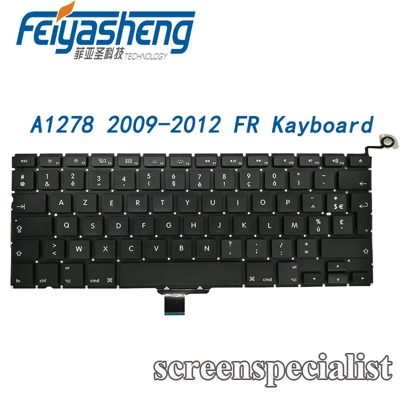 

Brand New AZERTY FR French France Keyboard for Macbook Pro A1278 Keyboard 2009-2012 Year