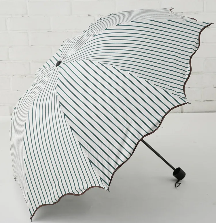 2019 hot Umbrella Rain Woman Three-folding Sunny and Rainy Umbrella Parasol (11)