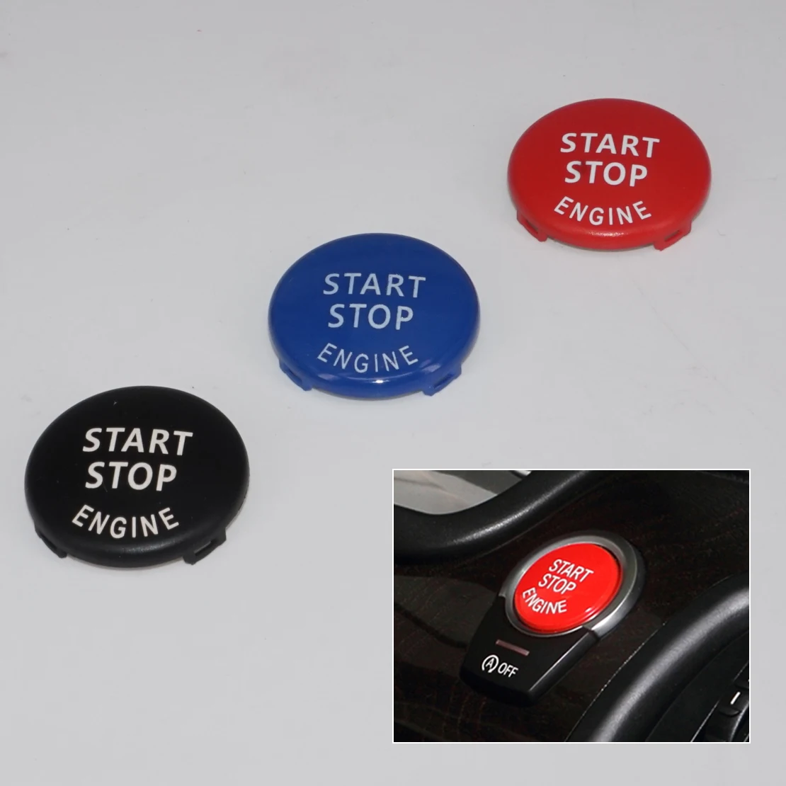 Engine Start Stop Push Switch Button Trim For BMW 3 Series E90 E92 E93 5 Series
