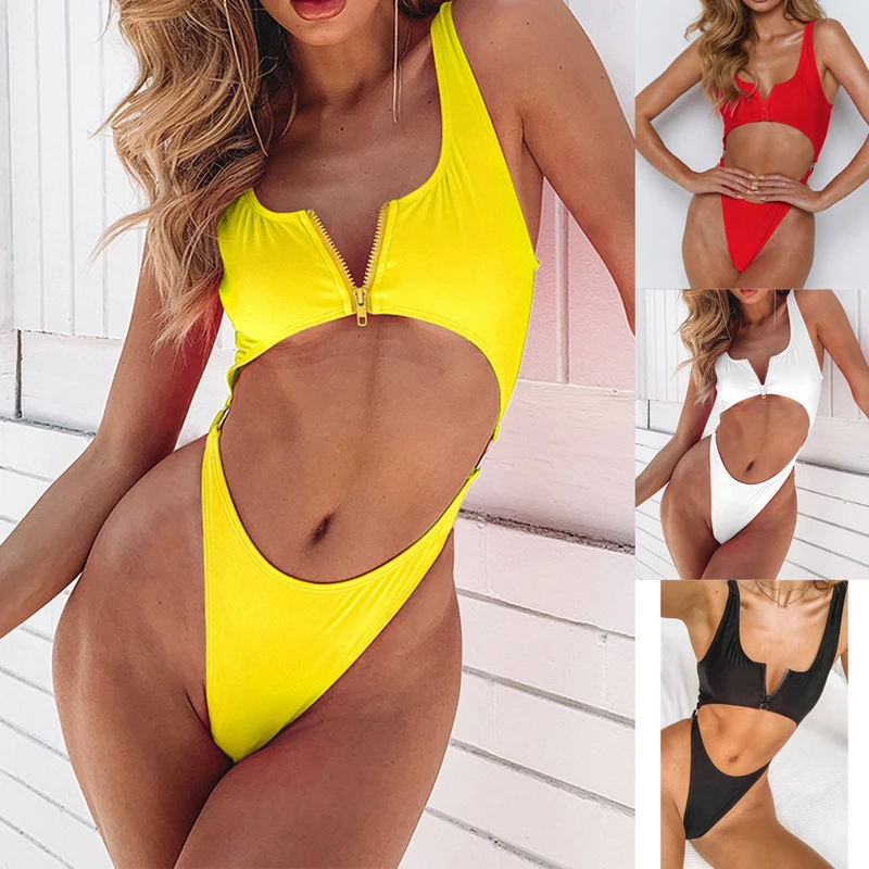 

Vertvie One Piece Bikini Sexy WomenSwimsuit Beach Backless Swimwear Beachwear women sports clothing swimming suit for woman