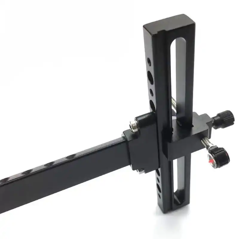 DECUT 1 pin Recurve Bow Sight Aluminum Alloy Basha Bow Sight Bow Aim Point Competition Athletic Long Arm Fine-Tuning Sighting