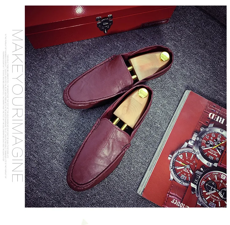 Size 36-44- Men's Shoes- Fashion Brand Men's Love Shoes- Spring Autumn- Soft Shoes Men's Leather -Walking Shoes- Leisure Driving Men's Flats (7)