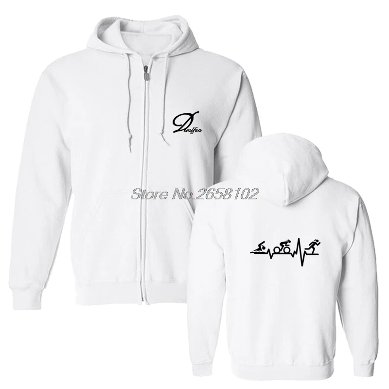 

Spring Autumn New Triathlon Riding Swimmer Print Hoodies Men Cotton Fleece sweatshirt Hip Hop Coat Harajuku Streetwear Fitness