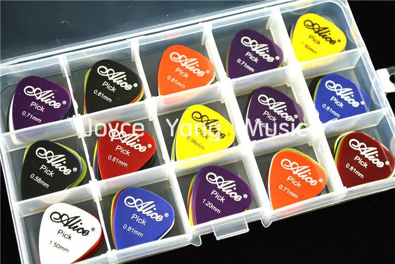 100pcs Alice Acoustic Electric Guitar Picks Plectr...