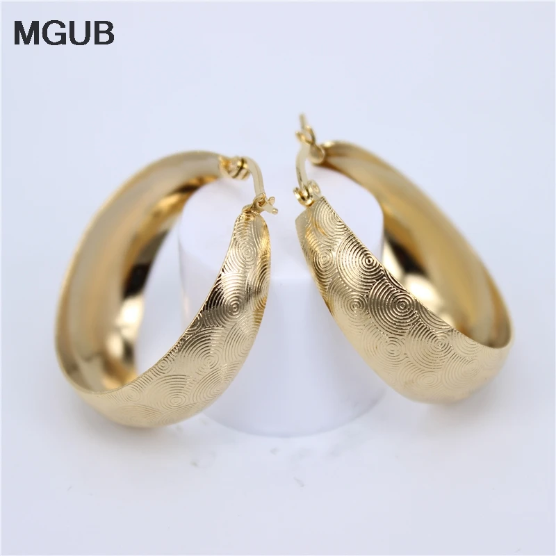 

MGUB Hot Sale Hoop Earrings Big Circle Earrings 316L stainless steel Earrings for Women Jewelry LH493