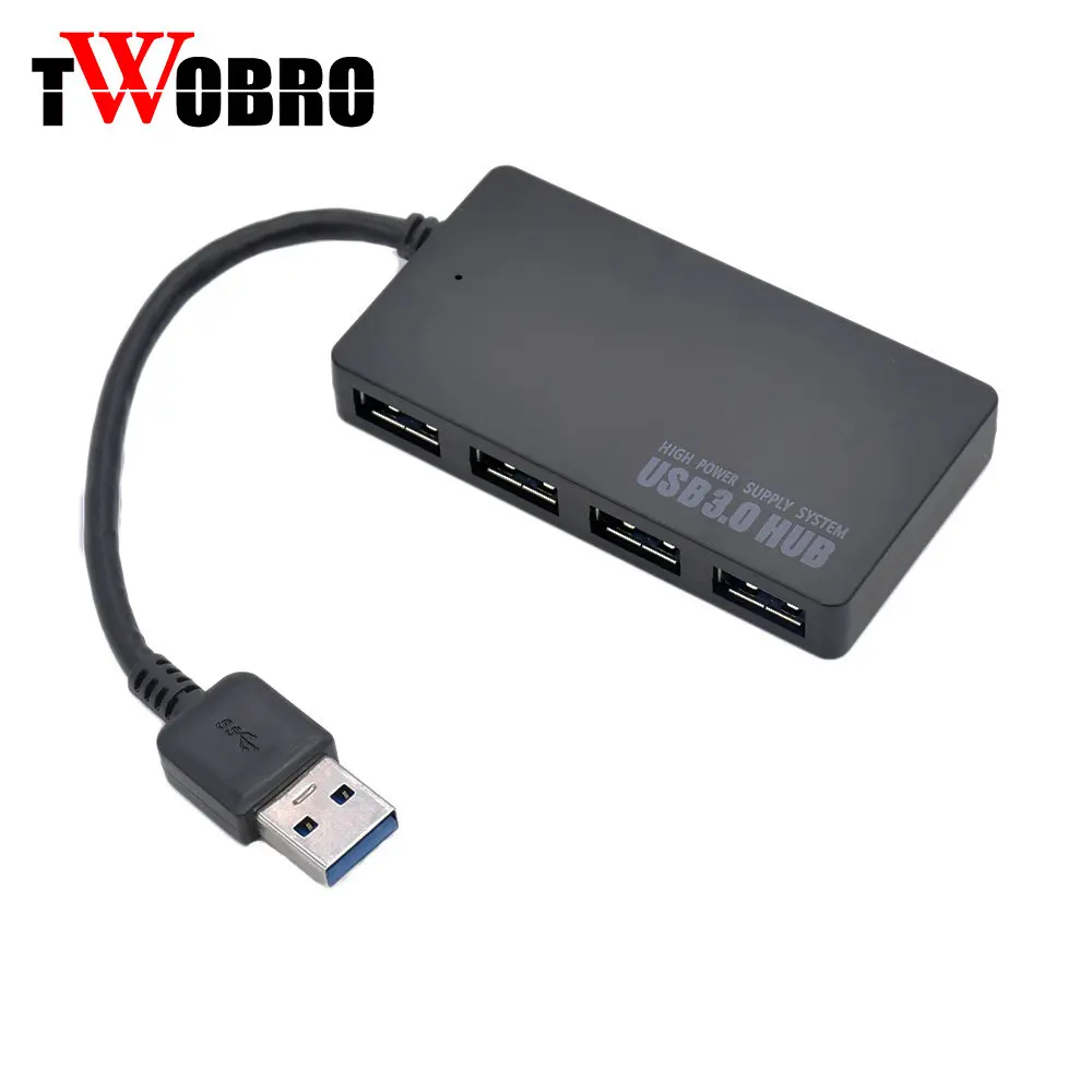 Высокая Скорость 5 Гбит/с USB 3 0 4 Порты и разъёмы usb хаб сплиттер адаптер ультра для