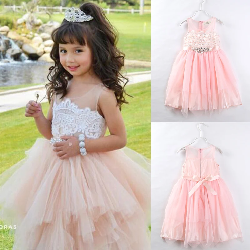 Little Girls Flower Tutu Princess Dress Little Girl Tulle Dresses