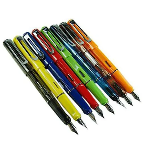 

Jinhao 599 1 Lot/8PCS Fountain Pens Diversity Set Transparent and Unique Style