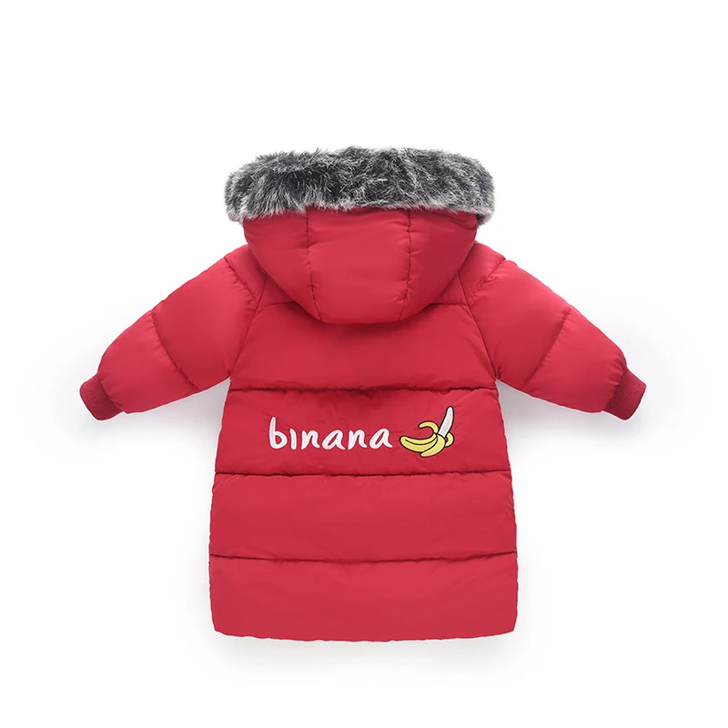

Kids Winter Jackets Fur Hooded Cotton-padded Baby Girls Winter Coat age 1 2 3 4 5 6 years Children Outerwear