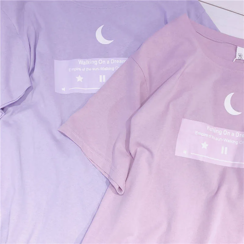 Летняя женская футболка с алфавитным принтом розовые Фиолетовые женские футболки в стиле Bf