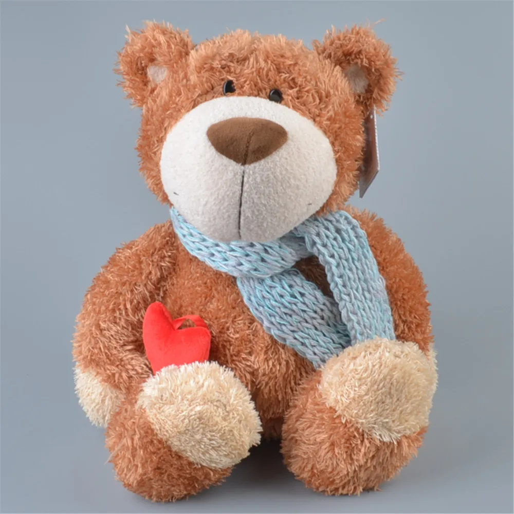 35cm Brown Color Teddy Bear Stuffed Plush Toy, Baby Kids Doll Gift Free