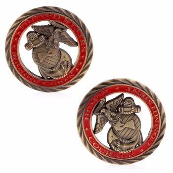

American United States Marines Commemorative Coin Copper Collection Zinc Alloy