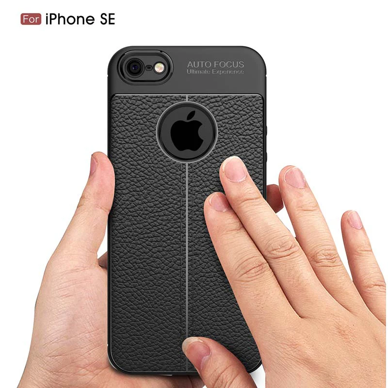 For iPhone 5S Case iPhone Se Cover Vpower Lichee Pattern Shock Proof Soft TPU Cases For Apple iPhone 5 5S Se Phone Back Covers For iPhone 5S Case iPhone Se Cover Vpower Lichee Pattern Shock Proof Soft TPU Cases For Apple iPhone 5 5S Se Phone Back Covers