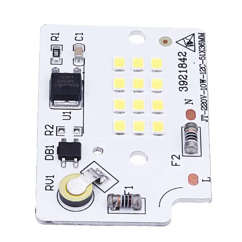 CLAITE 1 шт. 5 шт. 10 шт. 10 Вт светодиодный SMD2835 чип лампы Интегрированный Смарт IC драйвер бесплатно для прожектор светильник AC220V Дисплей сцены