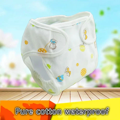 

Newborn Baby Diaper Pocket Waterproof Can Quarterly Diapers Ventilation Defence Side Leak Septum Diaper Buckle Pants