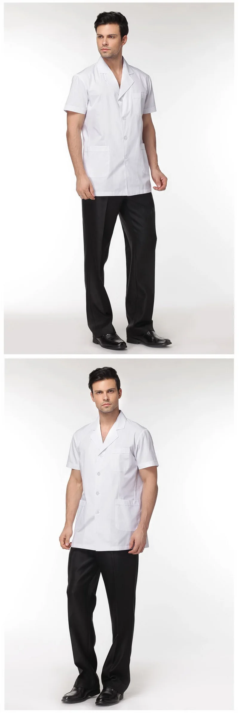 2018 новый врач медсестры Для мужчин белый скрабы медицинская одежда клинических медико халате больницы униформа Повседневная Обувь Одежда