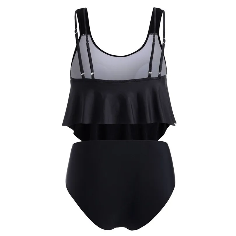New 2019 Summer Women  Plus Size Bikini Set Casual Push-Up Padded Overlay Embroidery Swimsuit Wholesale Dropshipping #E09 (4)