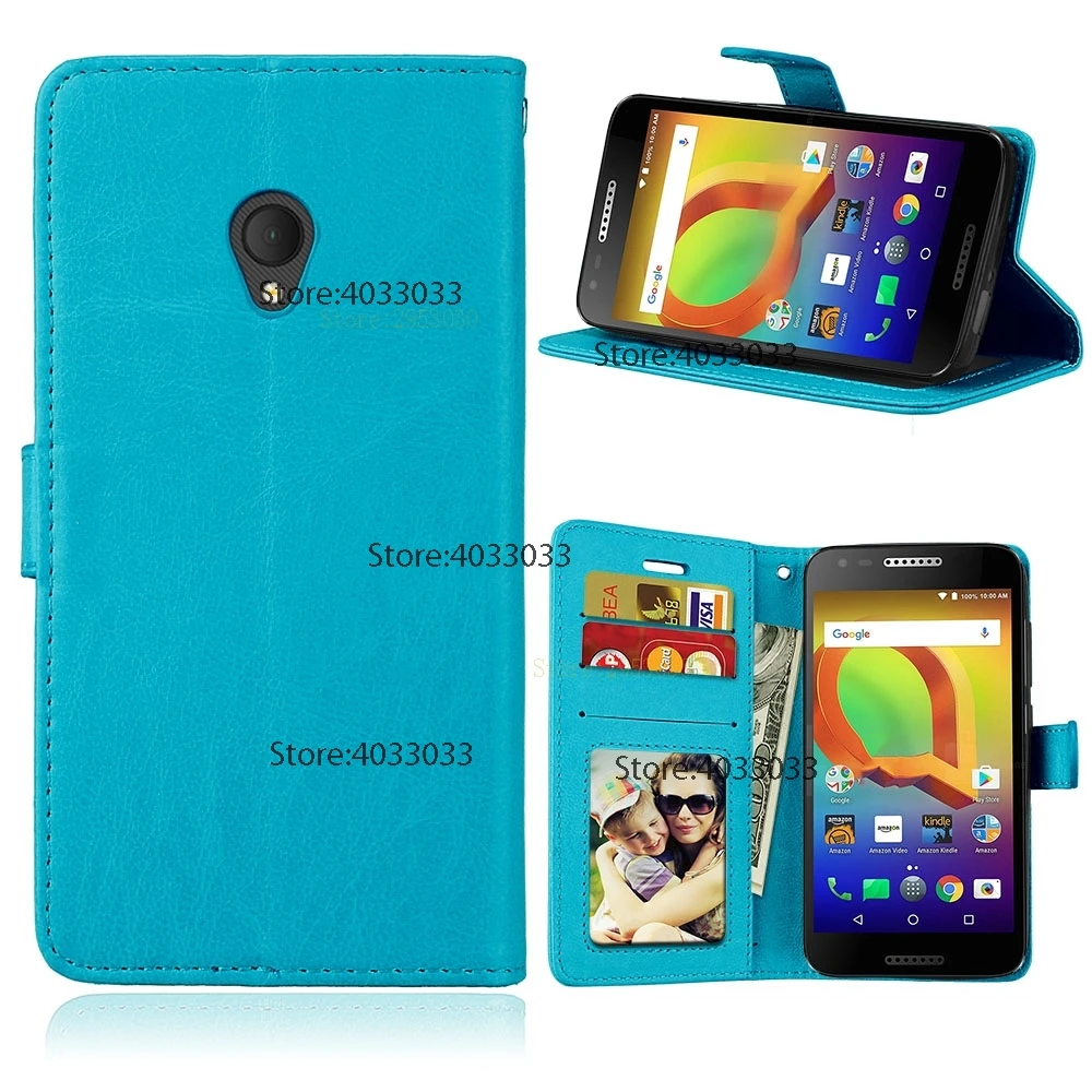 Флип чехол для Alcatel U5 5047 5047Y кошелек кожа обложка 5044D Ретро Стенд fundas