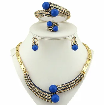 

african wedding jewelry sets african big women necklace african bead jewelry sets indian fashion jewelry gold jewelry