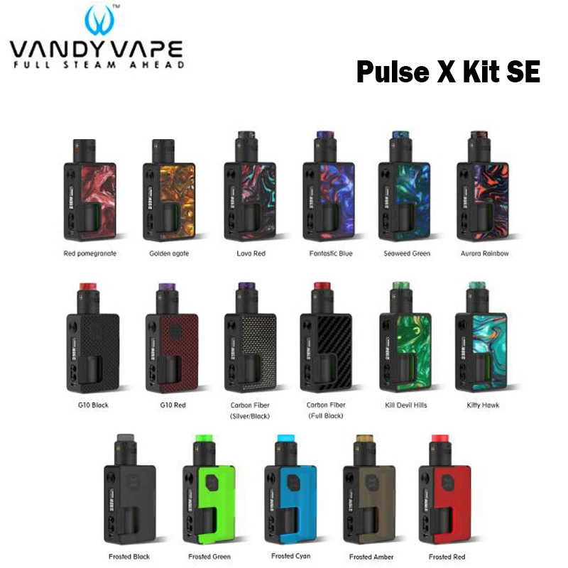 Предварительно продать Vandy Vape импульса X BF комплект SE импульса BF поле Mod 90 Вт с Squonk бутылки 8 мл импульса RDA танк электронная сигарета комплект