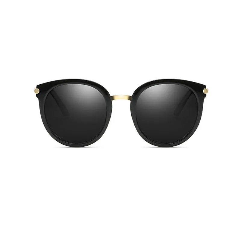fashion Korean tide network red polarized sunglasses Round face vintage 2018 female