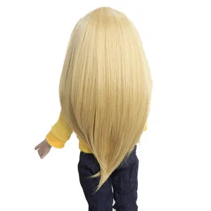 Kids gifts Classical Long Straight Doll Hair Wigs Girl Style for 18'' Height American Doll - Цвет: Белый