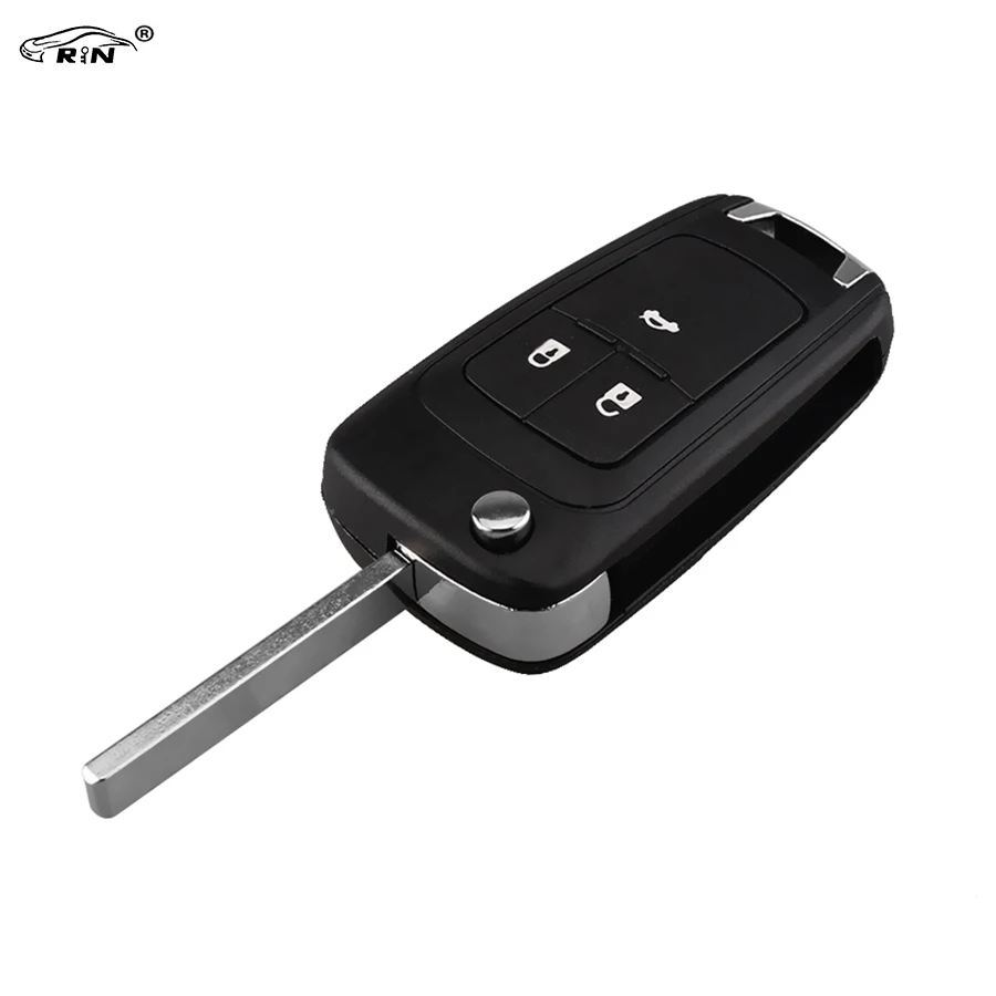 RIN 3 Button Flip Folding Remote Car Key Case For font b Chevrolet b font Cruze