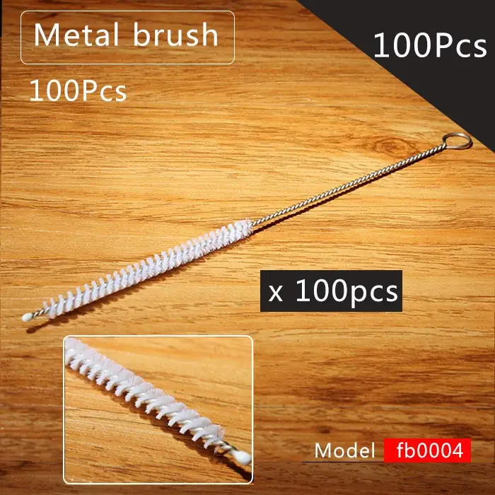 RU 5/100 PCS Drink Straw Cleaning Brush Kit Nylon Skinny Pipe Tube