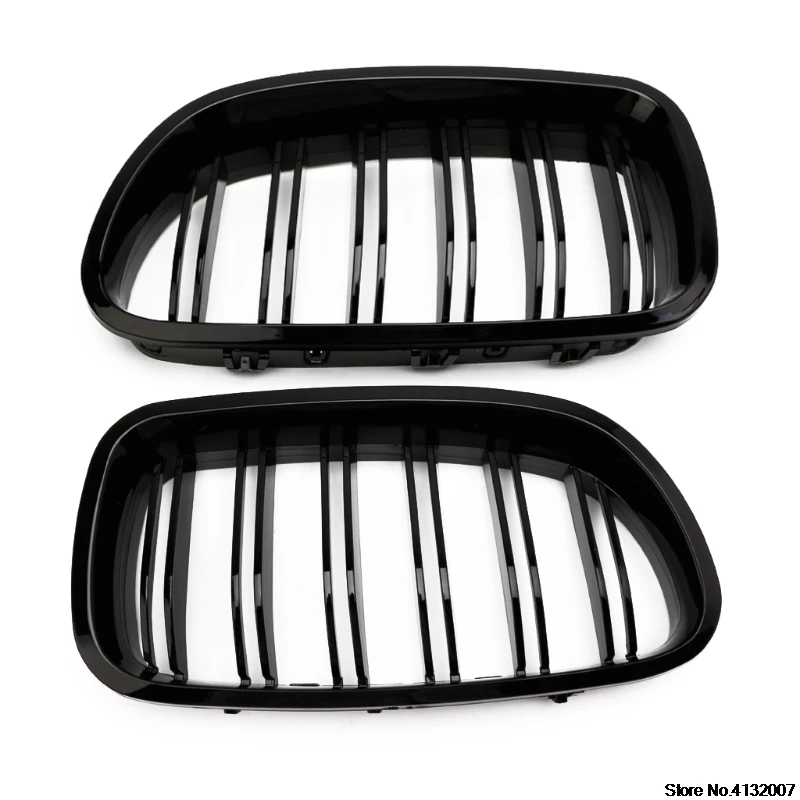 buy New Type Car Grilles Gloss Black Kidney Grill Racing Grille Dual Line For BMW F10 F11 F18 5 Series M5 828 Promotion