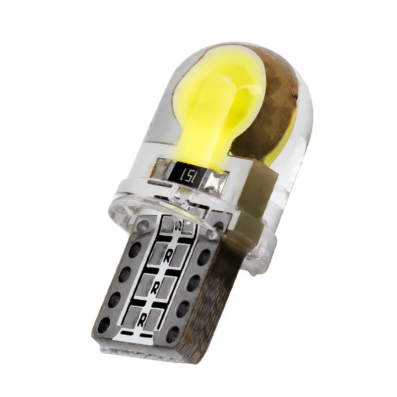 

10PCS Auto T10 WY5W W5W LED Bulbs WY5W 168 LED Lamp 501 COB silicone shell Car LED Lights Super Bright Wedge Turn Side Lamp 10X