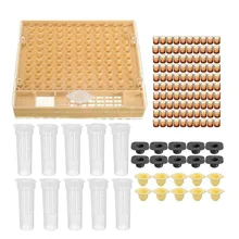 Beekeeping Tools Equipment Set Queen Rearing System Cultivating Box Plastic Bee Cell Cups Cup kit Queen Cage Feeding Tools