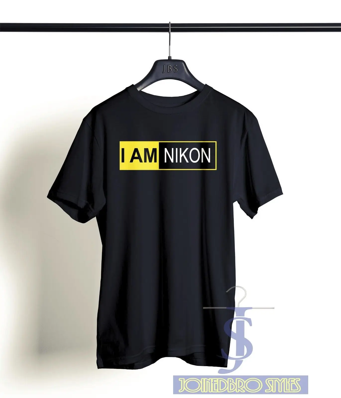 

NIKON CAMERA I AM NIKON T SHIRT CAMERA LENS PHOTOGRAPHY COVER BLACK MEN LOGO TEE Comfortable t shirt,Casual Short Sleeve TEE