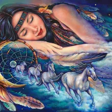 Девушки во сне DIY живопись по номерам 24 Цвета Пигмент кисть Искусство Ручная роспись креативная цифровая картина маслом