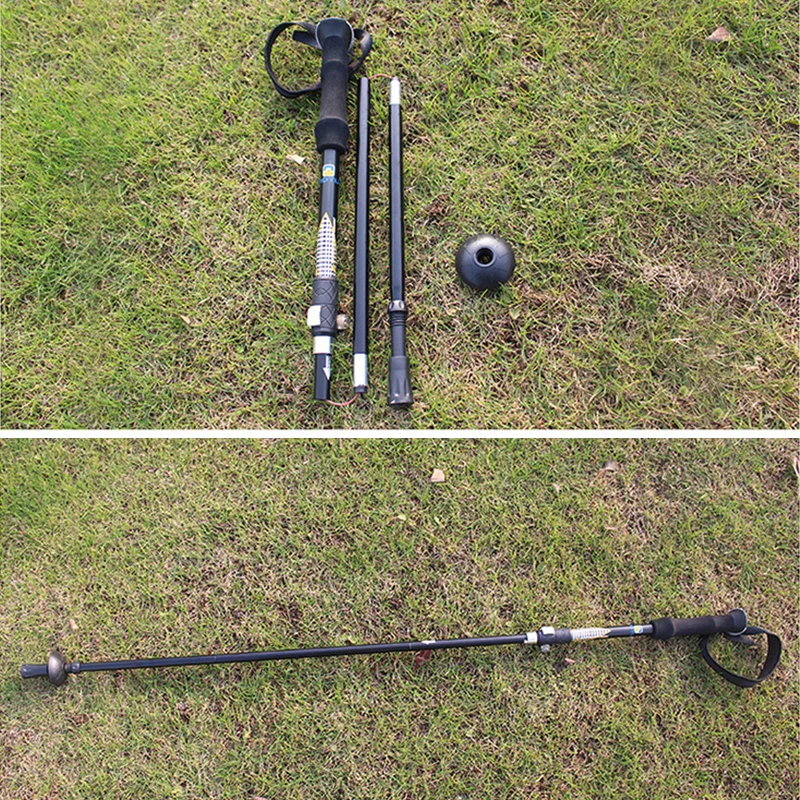 Plegable bastones ajustable plegable polos externa con sistema de bloqueo rápido nieve y barro cesta para Trekking escalada Plegable bastones ajustable plegable polos externa con sistema de bloqueo rápido nieve y barro cesta para Trekking escalada