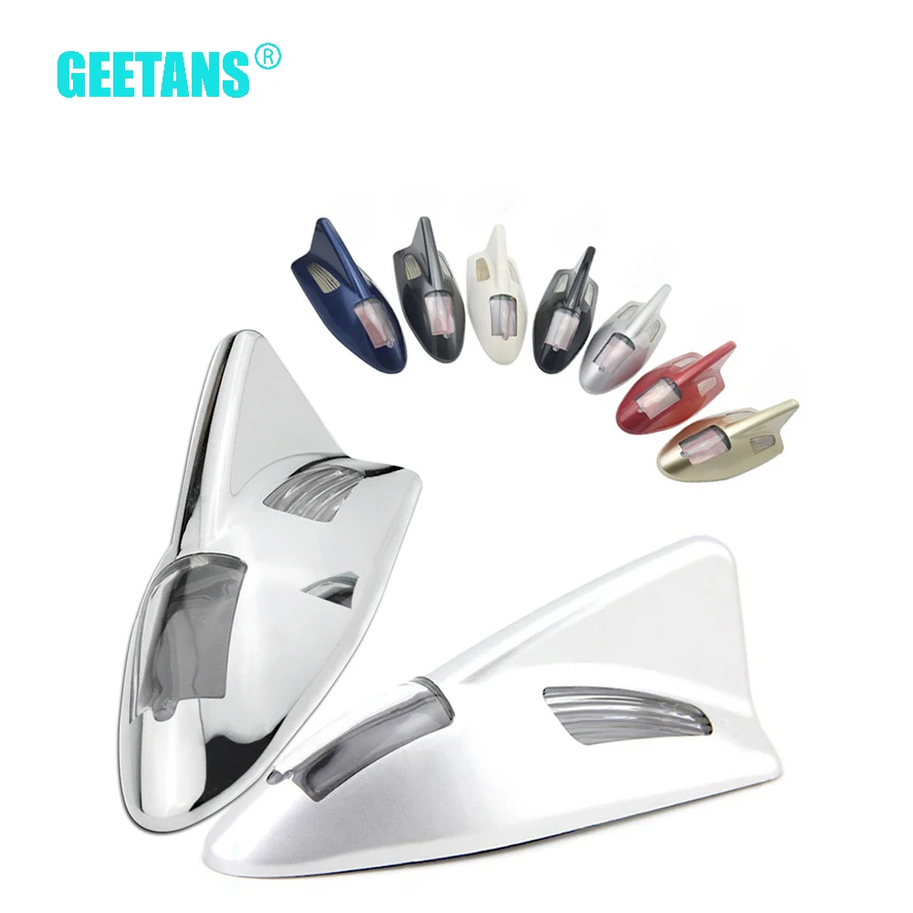 

GEETANS Solar automobile anti collision warning lamp LED strobe lamp lamp with seven bilateral shark fin at the beginning BB