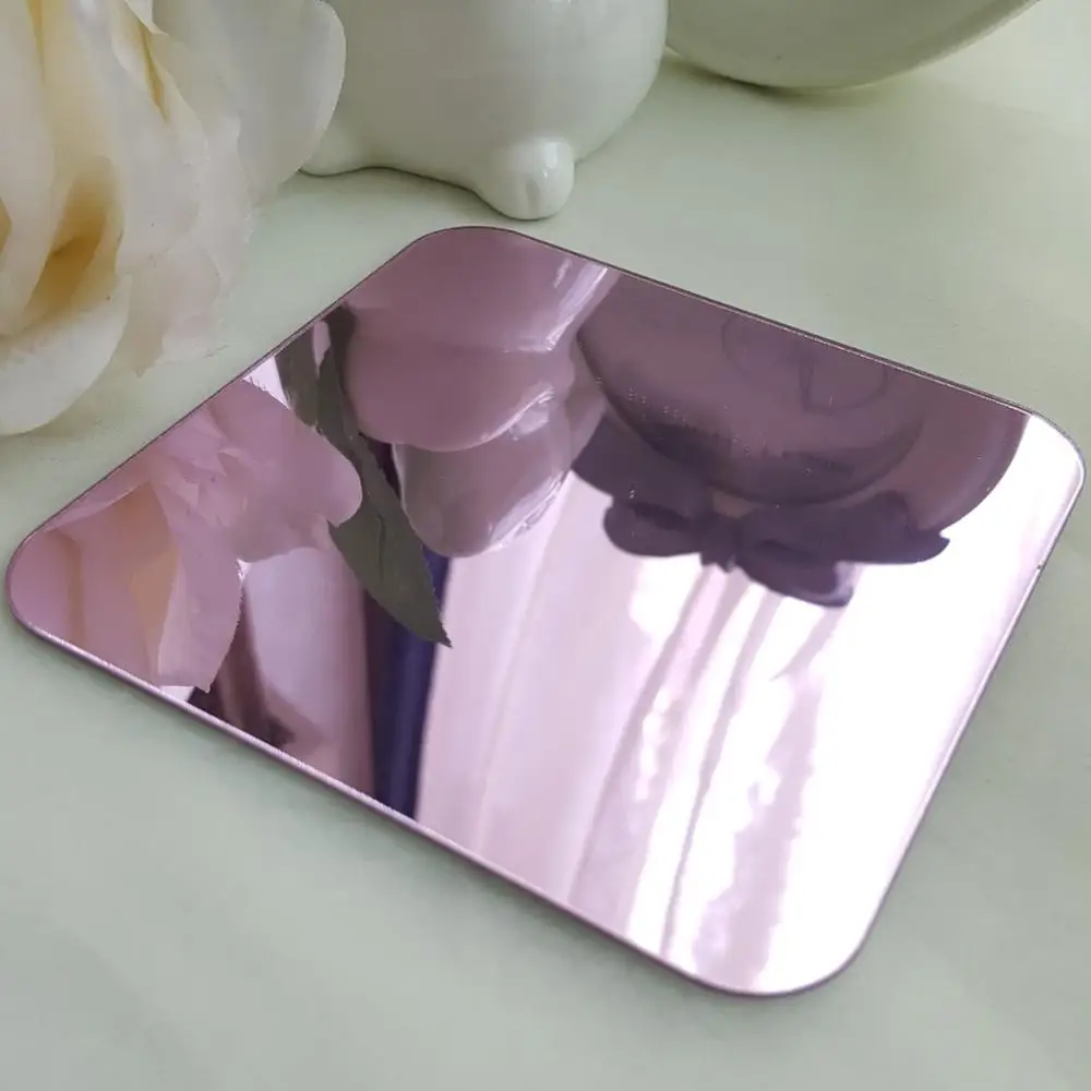 Зеркальные настенные наклейки для украшения комнаты декор наклейка для спальни кухня гостиная дом Dorm ванная комната цветок кольцо в форме лепестка круглый R172 - Цвет: Violet
