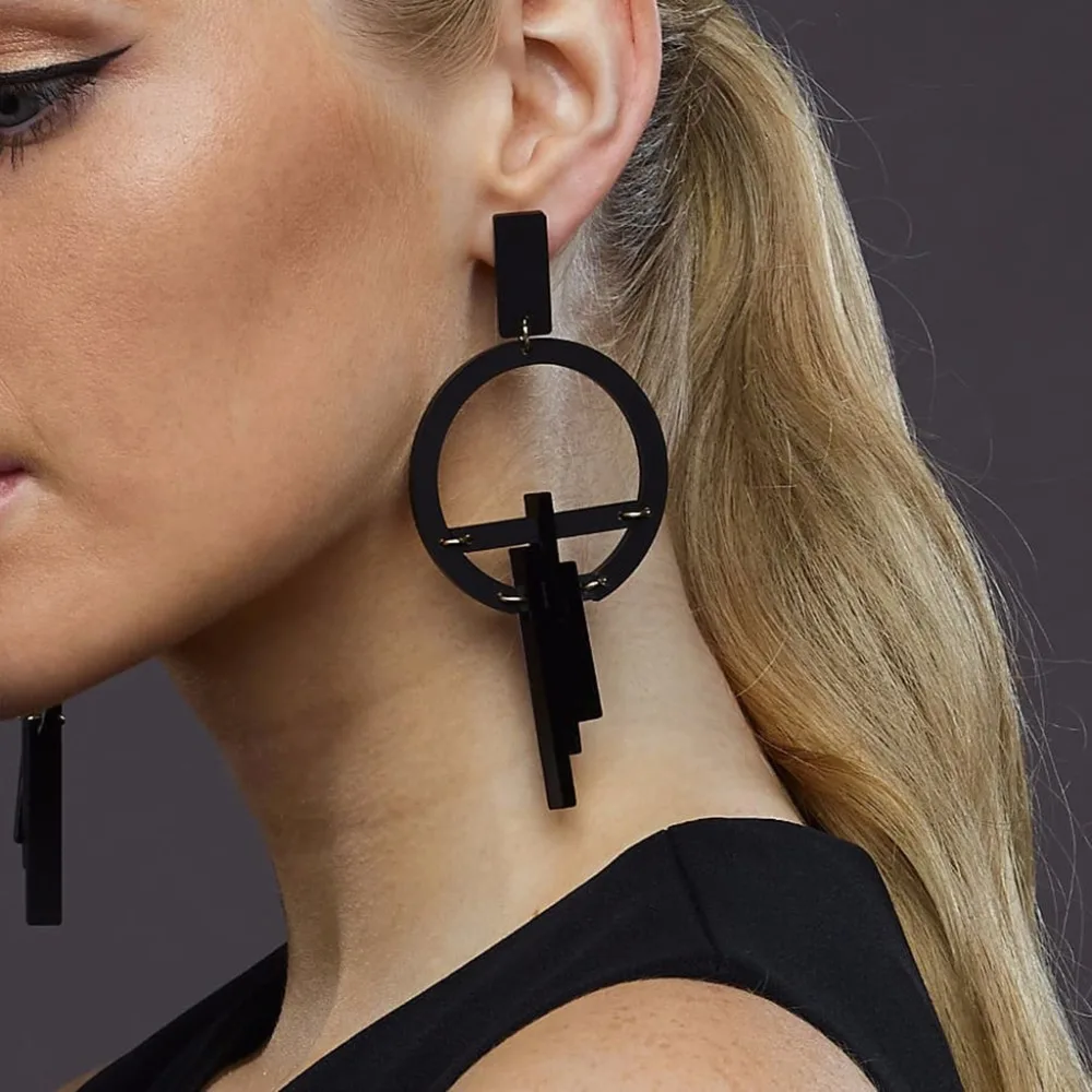 

JAVRICK Ethnic Acrylic Drop Dangle Geometric Earrings Vintage Earrings for Women Fashion Jewelry Style Girl