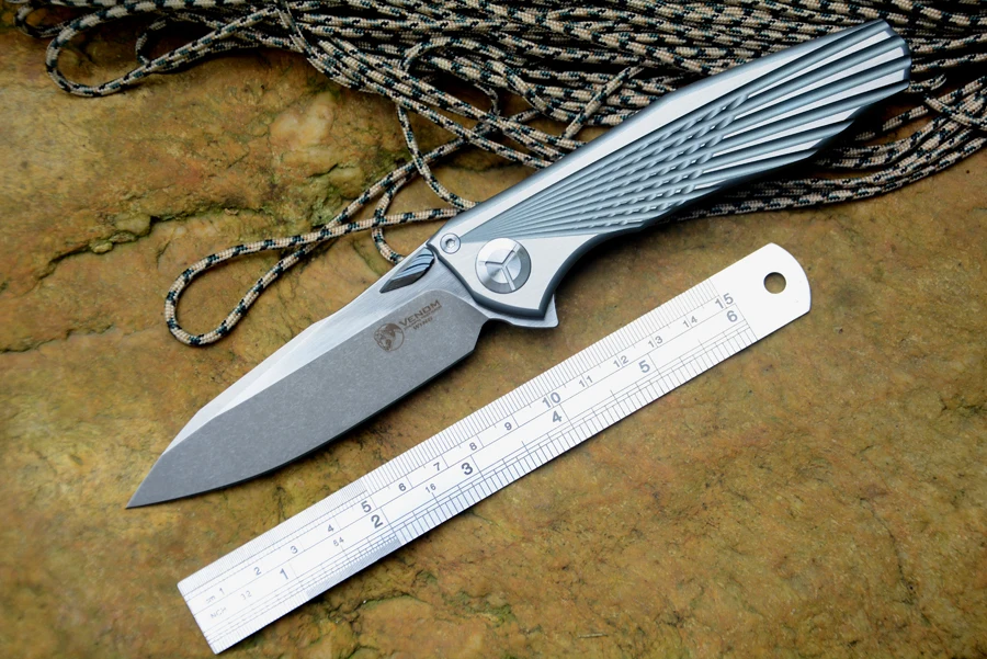 Нож Kevin для выживания складной нож с титановой ручкой|outdoor tool|knife flipperkevin john venom |