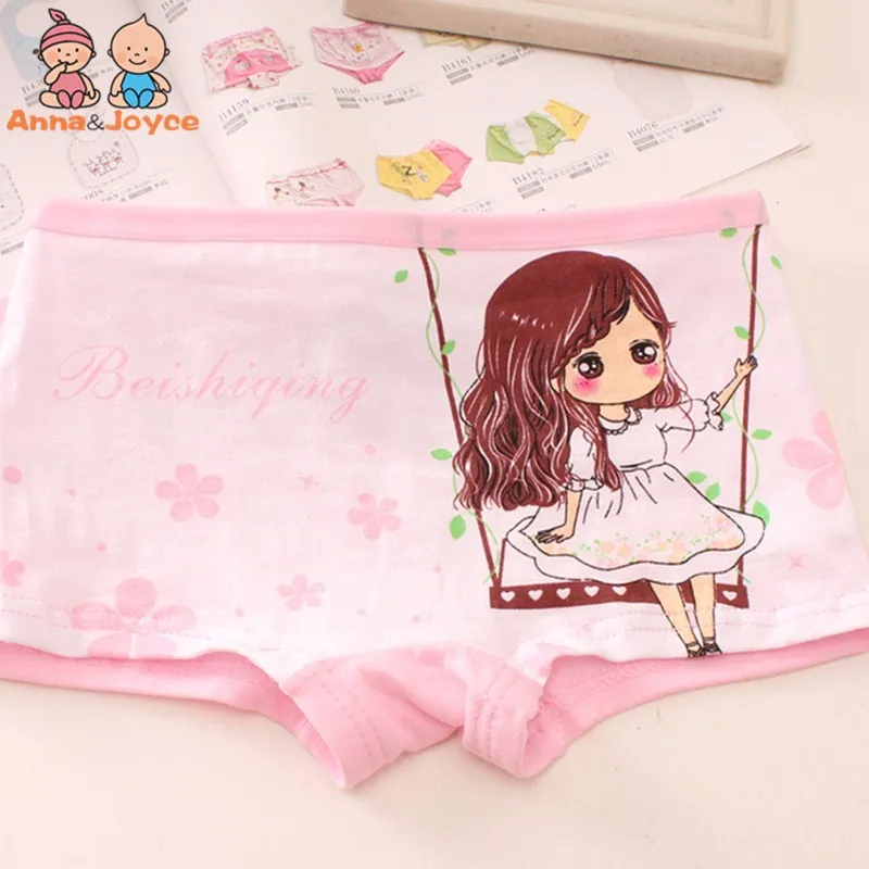 

Soft Pure Cotton Underwear Princess Cartoon Boxers Pant Soft Comfortable Cute Girls Underwear for 2 To 12 Years HTNN431