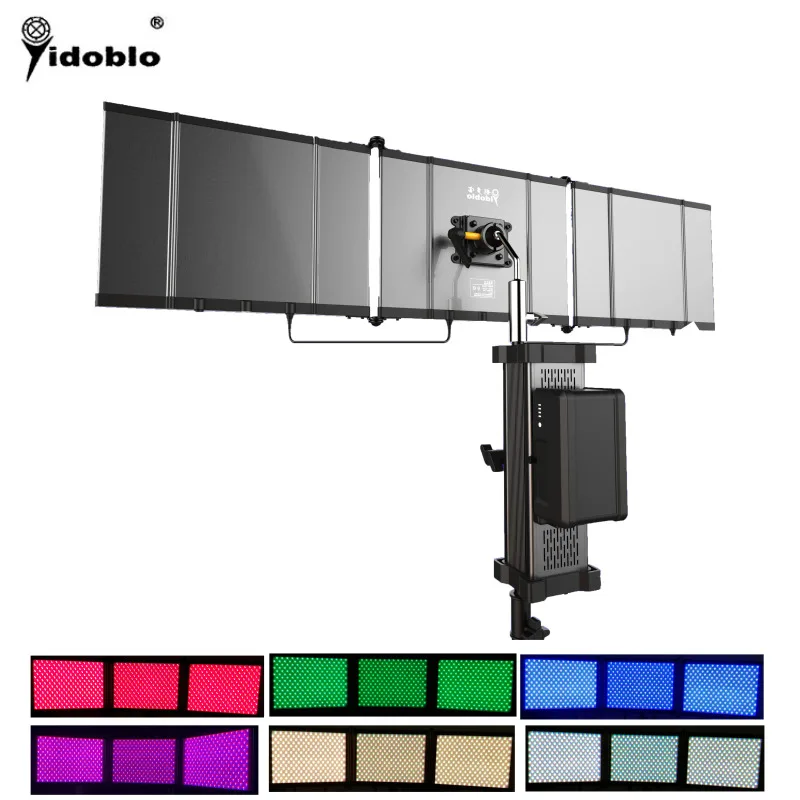 Yidoblo приложение управления Складные светодиодные панели видео свет RGB и био цвет