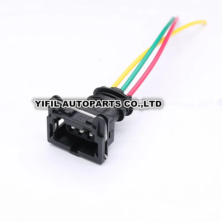 

10pcs/lot 3 Pin/Way AMP Power Timer JPT Connector Restrictor Sensor Fuel Spray Nozzle/Oil Throttle Plug With Pigtail For Bosch