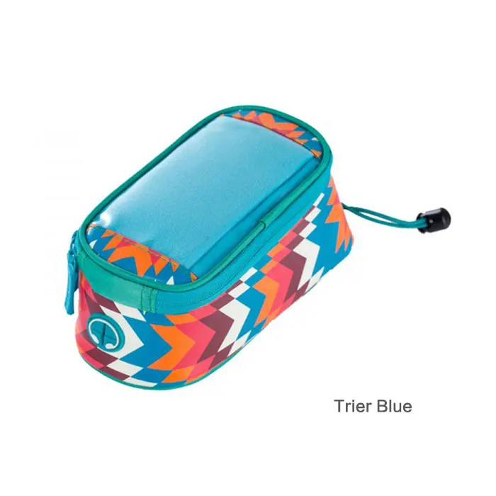 Новинка Roswheel 5,2, водонепроницаемая велосипедная сумка, передняя сумка для телефона, чехол, держатель, сумка на руль велосипеда, размер M/L - Цвет: Trier Blue