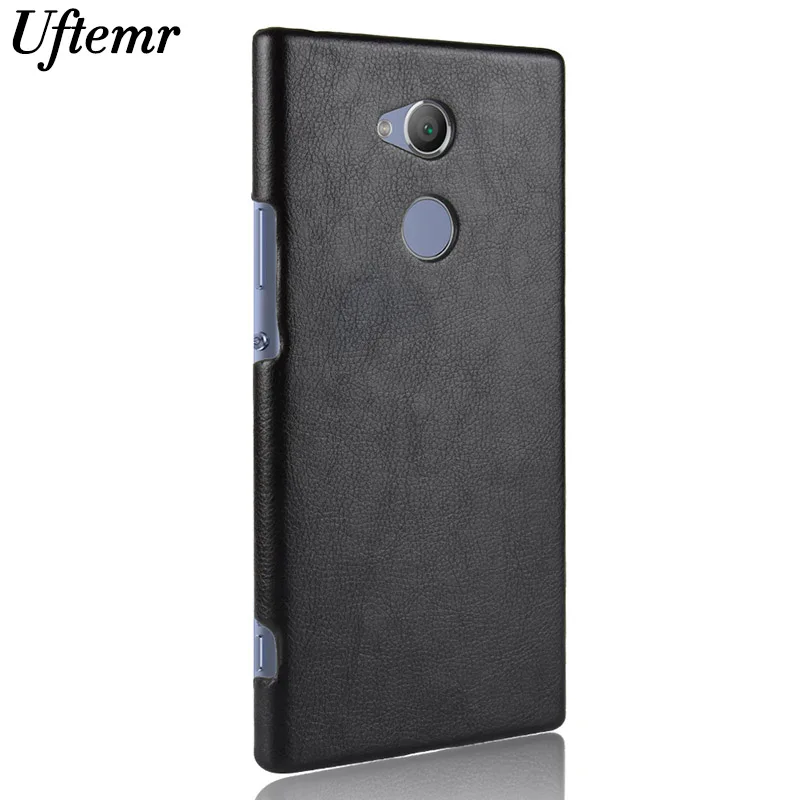 

Uftemr Phone Case for Sony Xperia XA2 Case Luxury Litchi PU Leather Shockproof Hard Back Cover for Sony XA2 Ultra XA 2 Plus Case