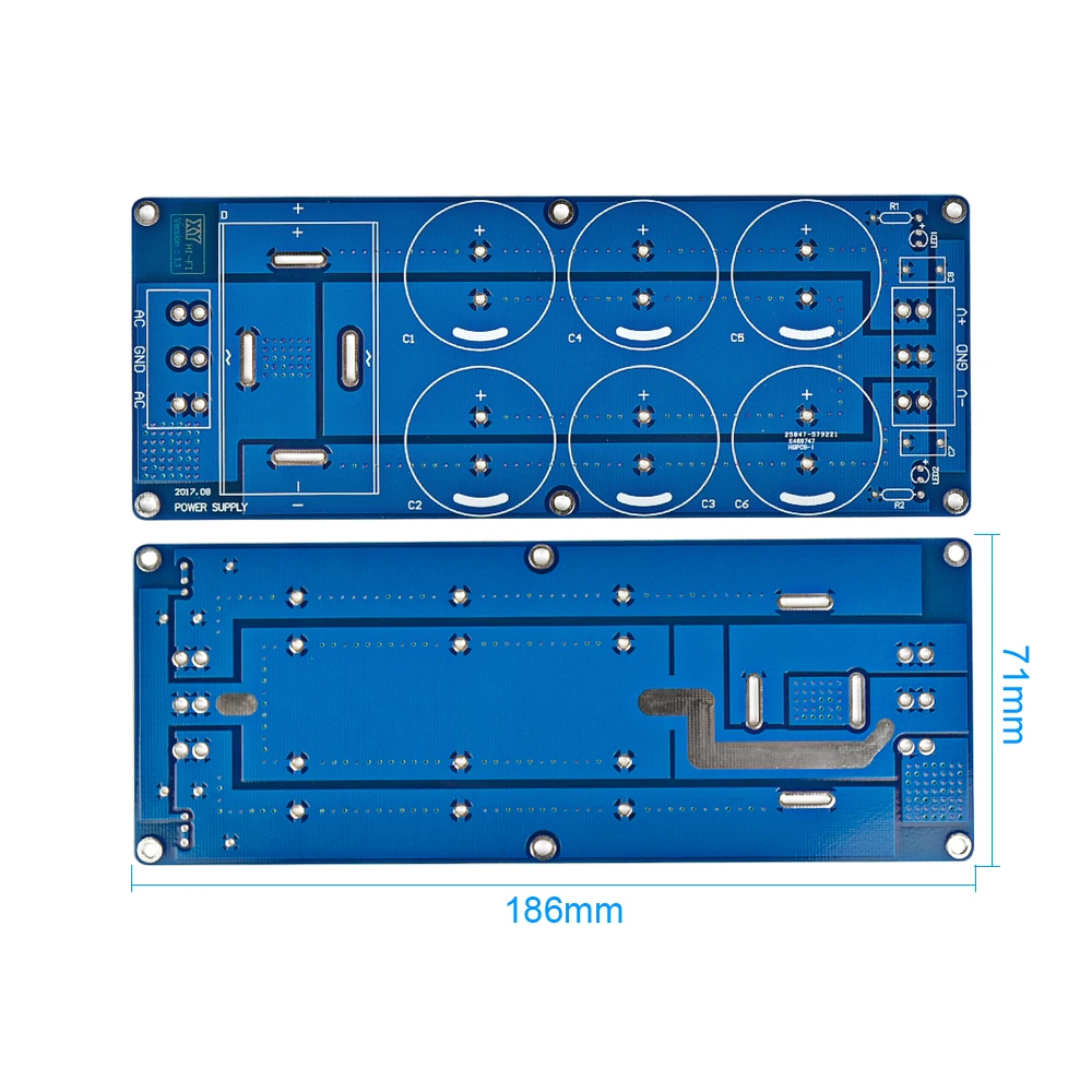 Aiyima усилитель, выпрямитель, фильтр, Двойной источник питания, комплекты 50A 500 Вт, плата питания, HIFI Diy комплекты, 10000 мкФ/50 в, 10000 мкФ/100 в